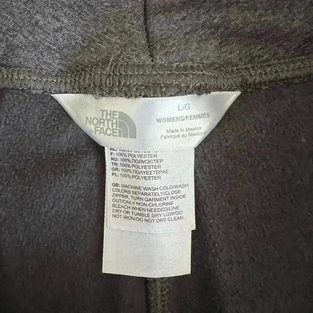 The North Face Women’s Large Capri pants/ sweatpants. Elastic cuff. Dark gray. - Picture 4 of 6